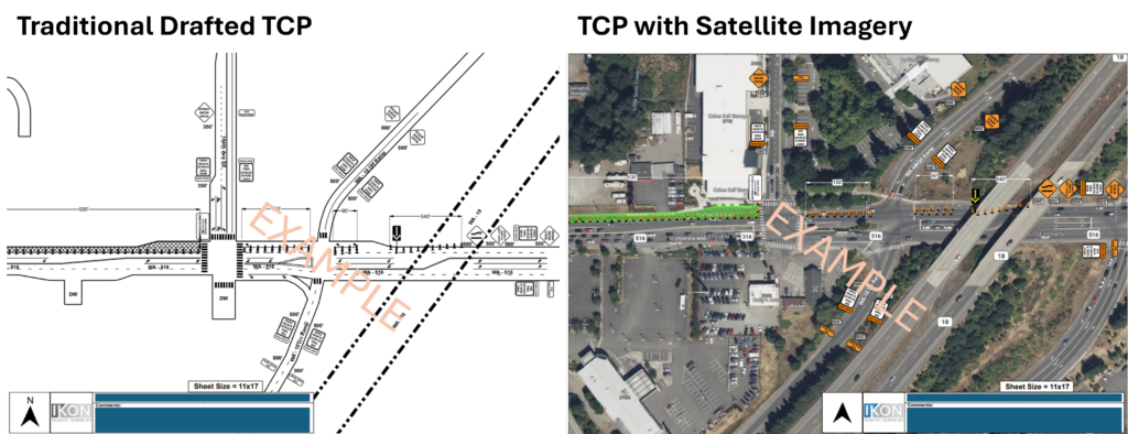 Comparison of a traditional TCP and one backed with satellite imagery