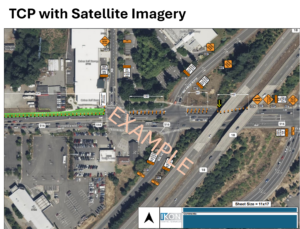TCP generated for a jurisdiction that requires satellite imagery as a background to the print